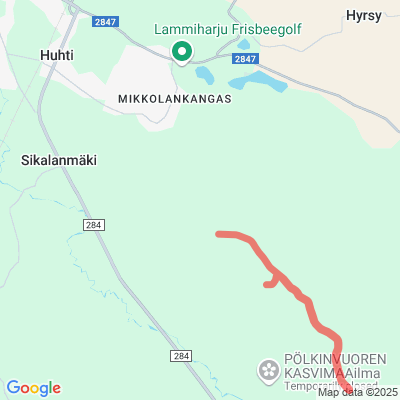 Huhdin/Urjalan aseman valaisemattomat maastoladut