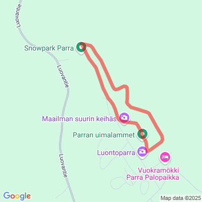 Parran valaistu latu