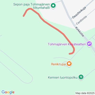 Kemien valaistu latu