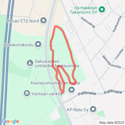 Itä-Hakkilan hiihtolatu 1.5km
