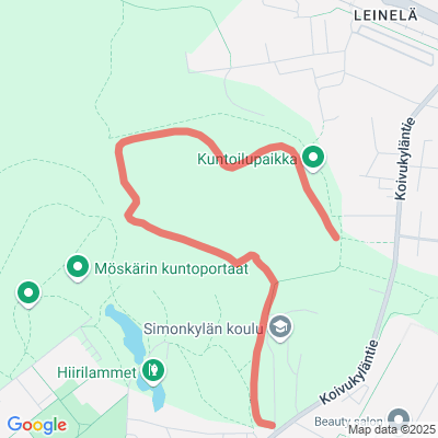 Simonkylän koulun hiihtolatu 1,5km