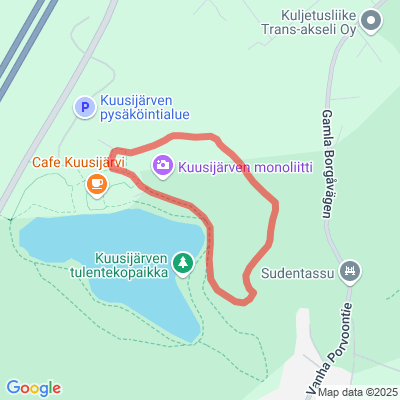 Kuusijärven kallion hiihtolatu 1.3km