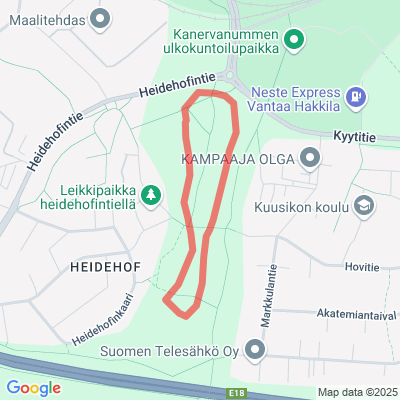 Heidohofin hiihtolatu 1,2km