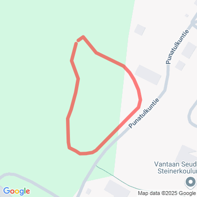 Vantaan Steiner koulun hiihtolatu 0,35km