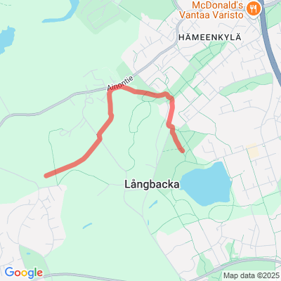 Pähkinärinne-Tuomela pohjoinen yhdyshiihtolatu 2,5km