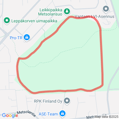 Leppäkorven ympyrähiihtolatu 2,4km