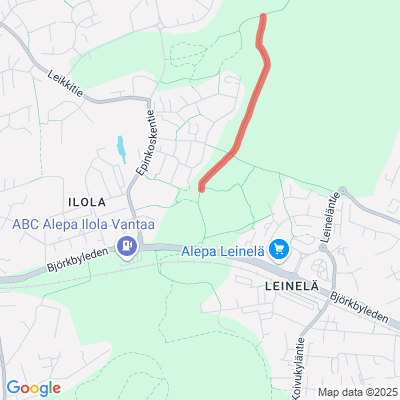 Simonkylä-Ilola hiihtolatu 1,9km