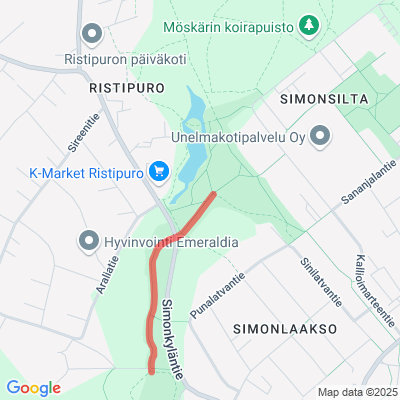Simonlaakson yhdyshiihtolatu 1km