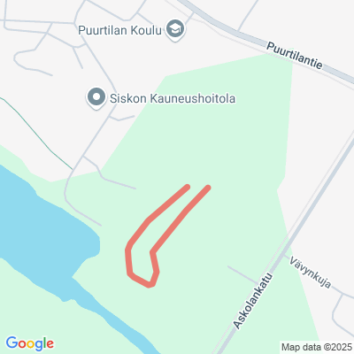 Puurtilan koulun valaistu latu