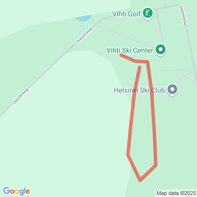 Vihti Ski Center ensilumen latu