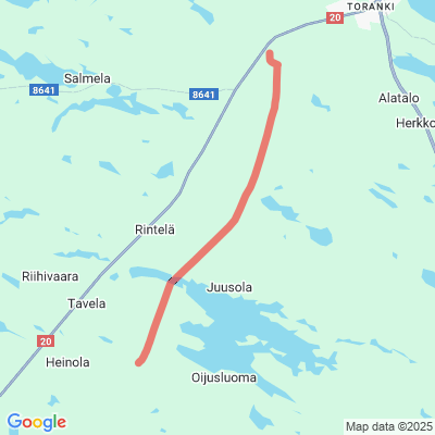 Säynäjävaara-Oijusluoma moottorikelkkareitti
