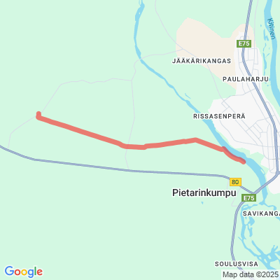 Metsävainio-Kyläjärventie moottorikelkkareitti