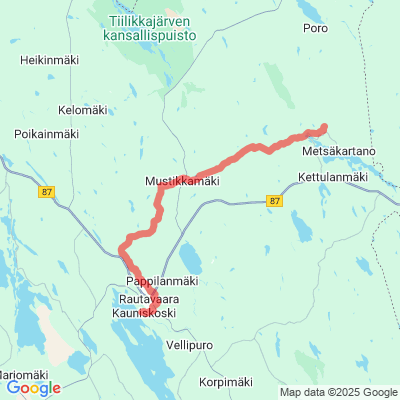 Rautavaara - Ylä-Keyritty moottorikelkkareitti