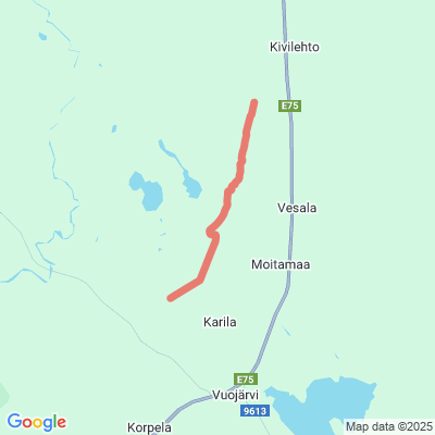 Rovaoja-Lehtovaara moottorikelkkareitti