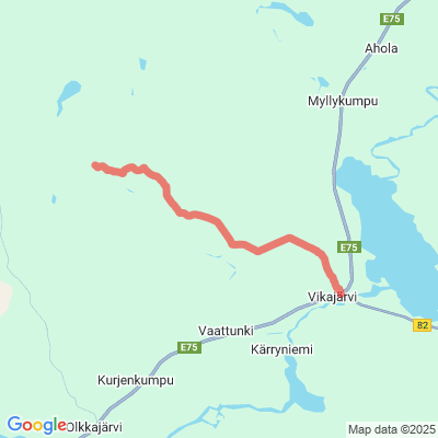 Vikajärvi - Revontulireitti moottorikelkkareitti