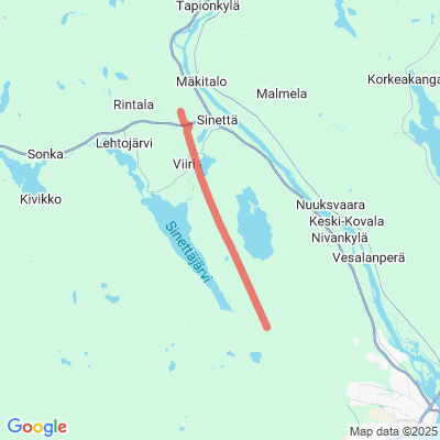 Mellavaara-Pohtimolampi moottorikelkkareitti