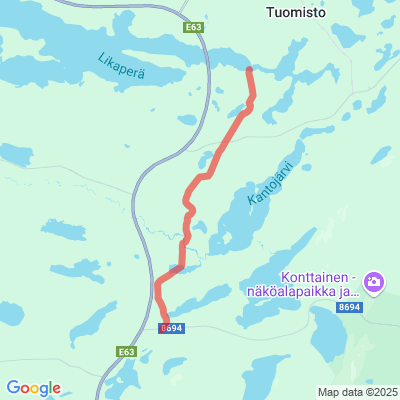 Sompsanperä-Viipus moottorikelkkareitti