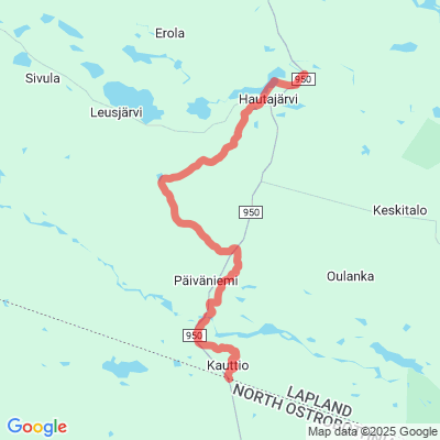 Moottorikelkkareitti Oulanka-Hautajärvi