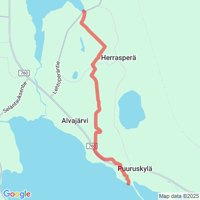 Alvajärvi-Muurasjärvi moottorikelkkareitti
