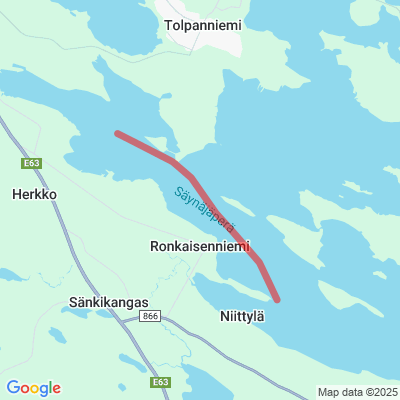 Säynäjäperä-Ronkaisenniemi moottorikelkkareitti