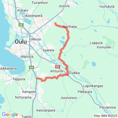 Ouluntulli-Korvenkylä moottorikelkkareitti