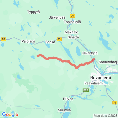 Nivankylä-Pello moottorikelkkailureitti