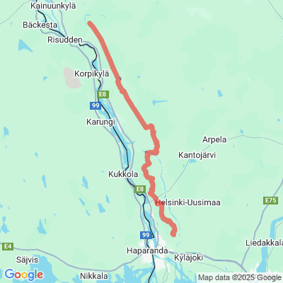 Tornio - Ylitornio (kunnanraja) moottorikelkkareitti