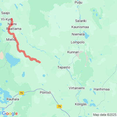 Levi- Raattama- Pulju moottorikelkkareitti