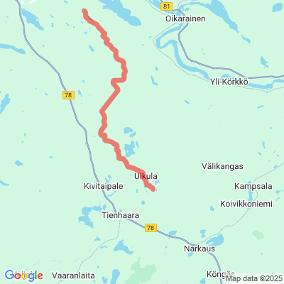 Rovaniemi - Ranua (kunnanraja) moottorikelkkareitti