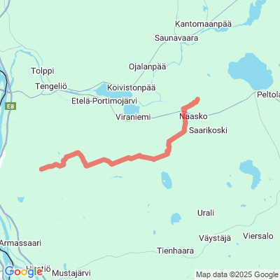 Ylitornio (keskusta) - Törmäsjärvi moottorikelkkareitti