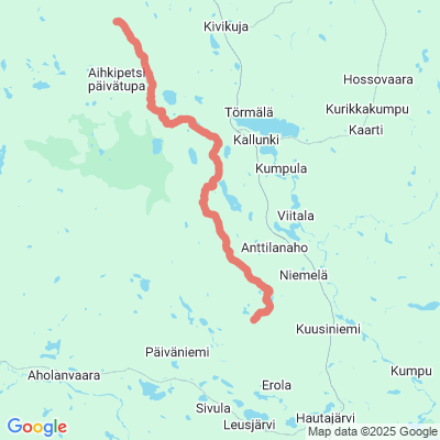 Moottorikelkkareitti Sallatunturi-Hautajärvi