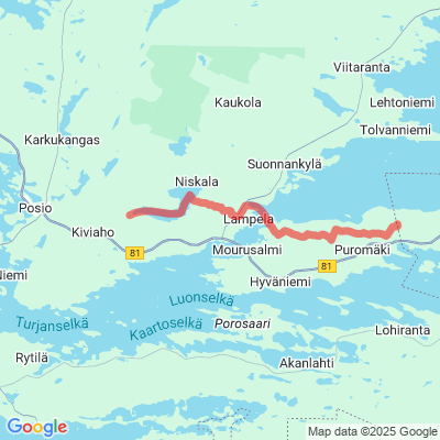Posio - Kuusamo moottorikelkkareitti