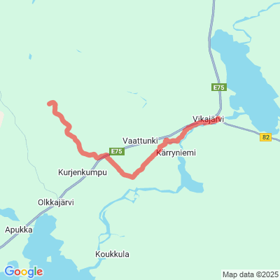 Olkka-Toramoselkä–Vikajärvi moottorikelkkareitti