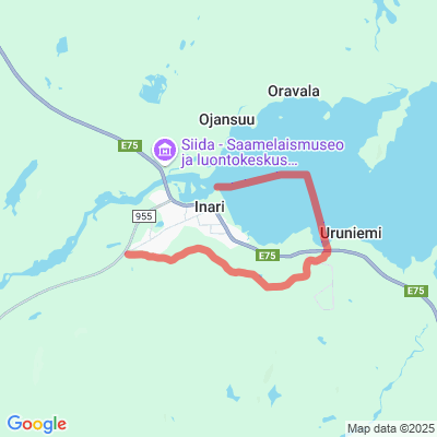 Inarin taajaman moottorikelkkareitit