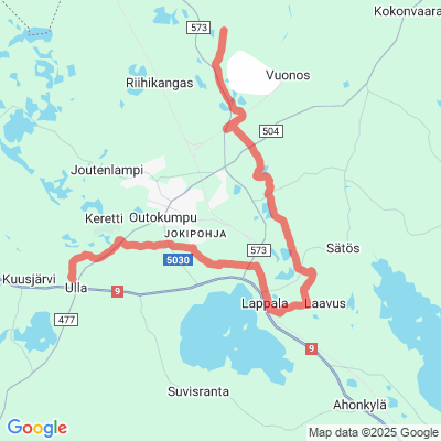 Outokummun taajamaan moottorikelkkaura