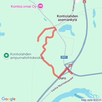 Uuron taajamaan moottorikelkkaura