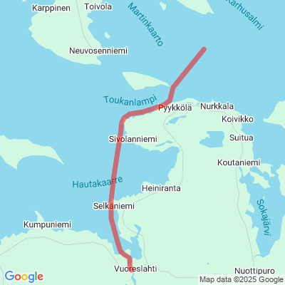 Vuoreslahti - Paltaselkä (kunnanraja) Moottorikelkkaura