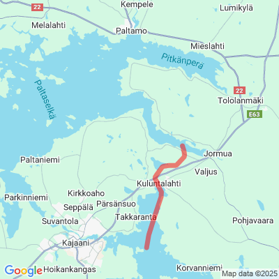 Sutelanperä - Mustaselkä - Loikkala - Rehjansaari Moottorikelkkaura
