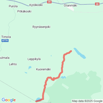 Kytökoski - Petäjäjärvi (kunnanraja) Moottorikelkkaura