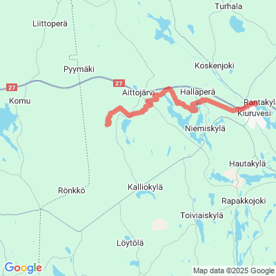Moottorikelkkareitti Kiuruvesi-Pyhäjärvi
