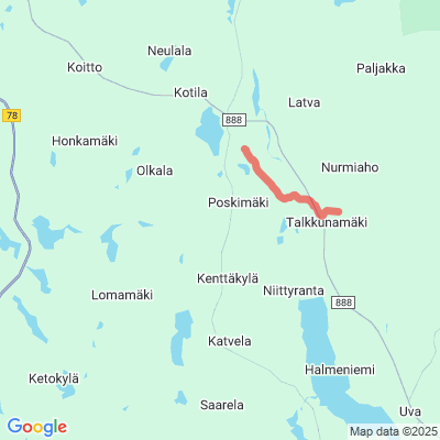Kotila - Kenttäkylä - Taapuri (kunnanraja) Moottorikelkkaura