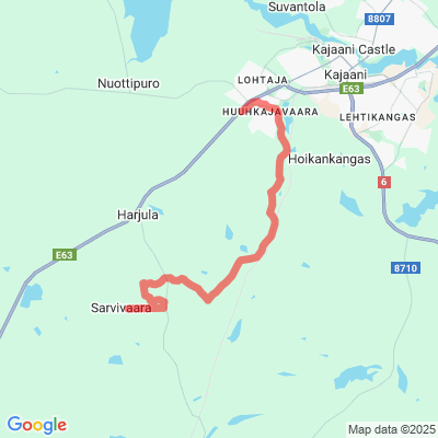 Kangasmaasto - Sarvivaara Moottorikelkkaura