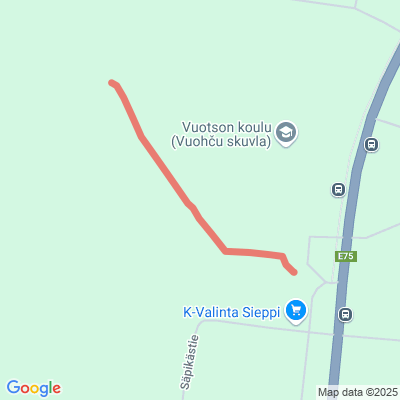 Vuotson kaupan liityntä Moottorikelkkaura