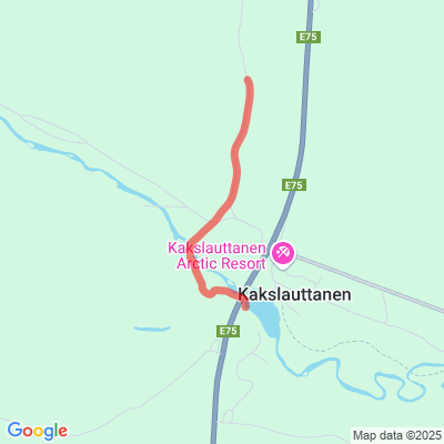 Kakslauttanen-Tullinpalo Inarin kuntaraja Moottorikelkkaura