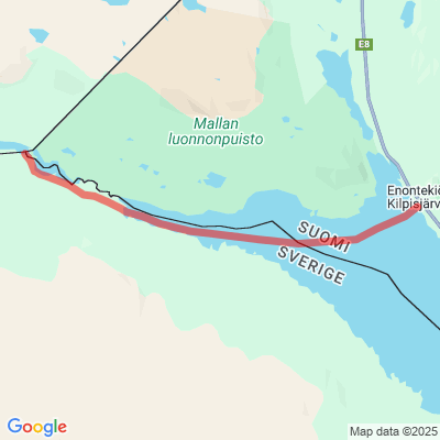 Kilpisjärvi - Kolmen valtakunnan pyykki Moottorikelkkaura