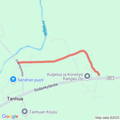 Tanhuan kaupan liityntä Moottorikelkkaura