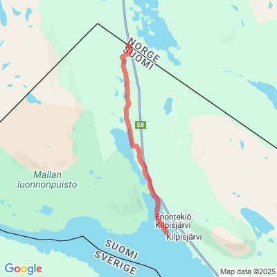 Kilpisjärvi - Tulli (Norjan raja) Moottorikelkkaura