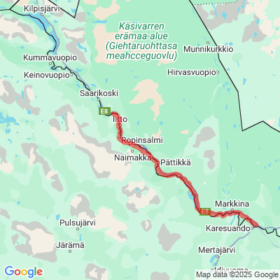 Karesuvanto - Ylisaari - Kilpisjärvi (Victorian reitti) Moottorikelkkaura