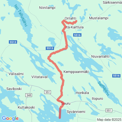 Itä-Karttula - Syvänniemi Moottorikelkkaura