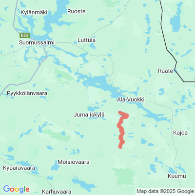 Ämmänsaari - Peuronkangas - Kuhmo (Kunnanraja)